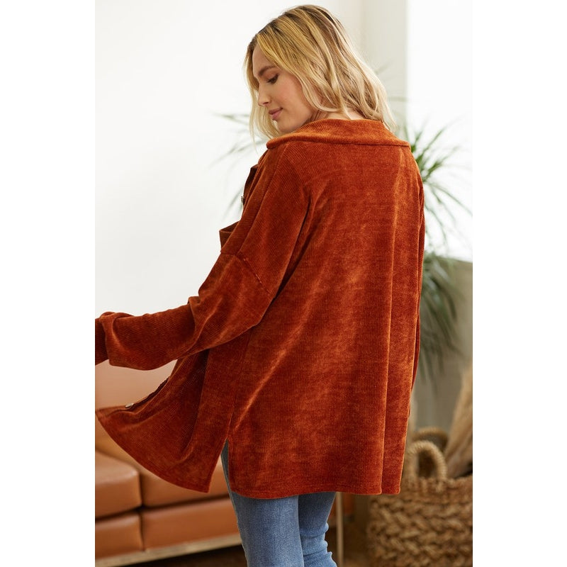 Uniquely You Solid Shacket - Storm and Sky Shoppe