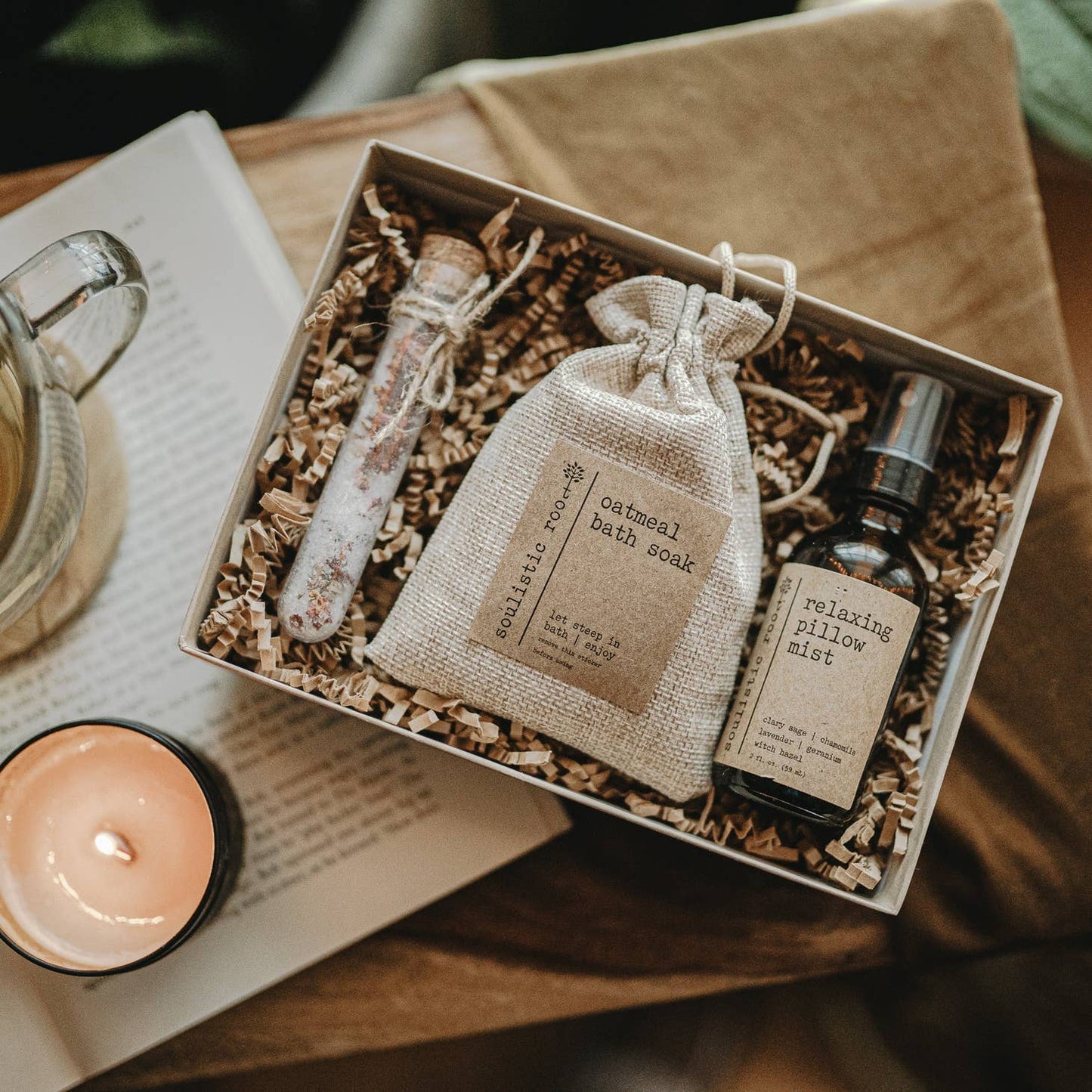 Relaxing Rose Trio with Pillow + Linen Spray - Storm and Sky Shoppe