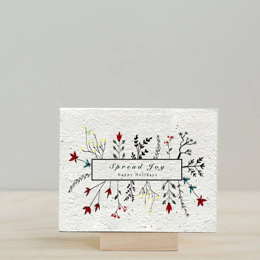 Wildflower Seed Holiday Cards - Storm and Sky Shoppe - Artsy Em