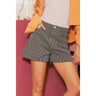 Pinstripe High Waist Shorts