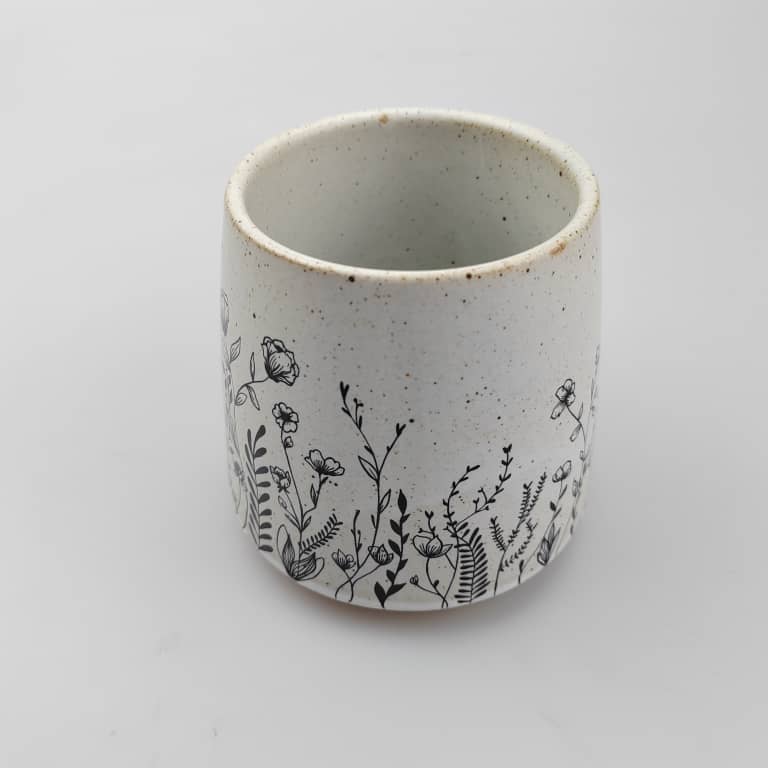Flowers Stoneware Mug - Storm and Sky Shoppe - Artsy Em