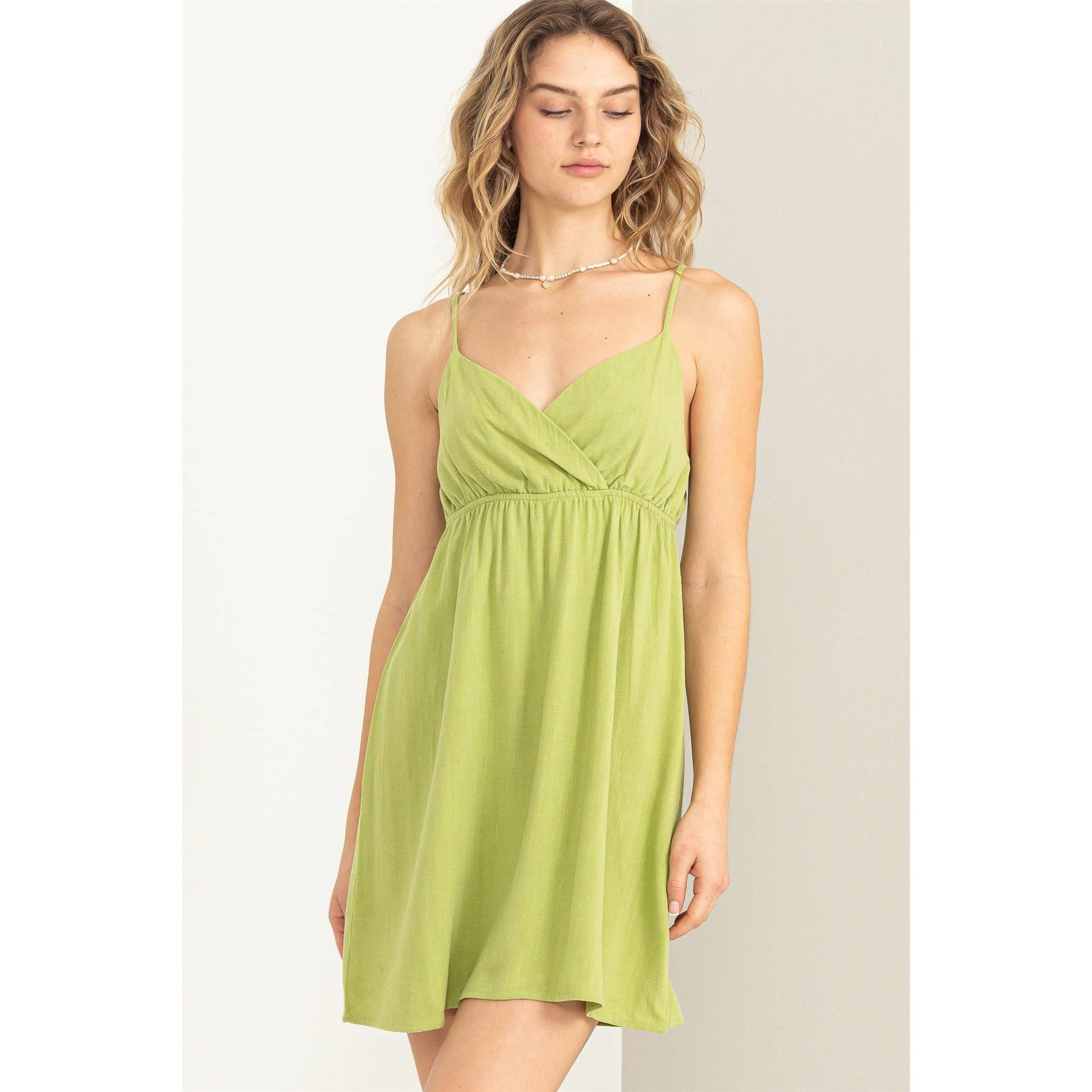cami for low cut dress Surplice Cami Mini Dress L
