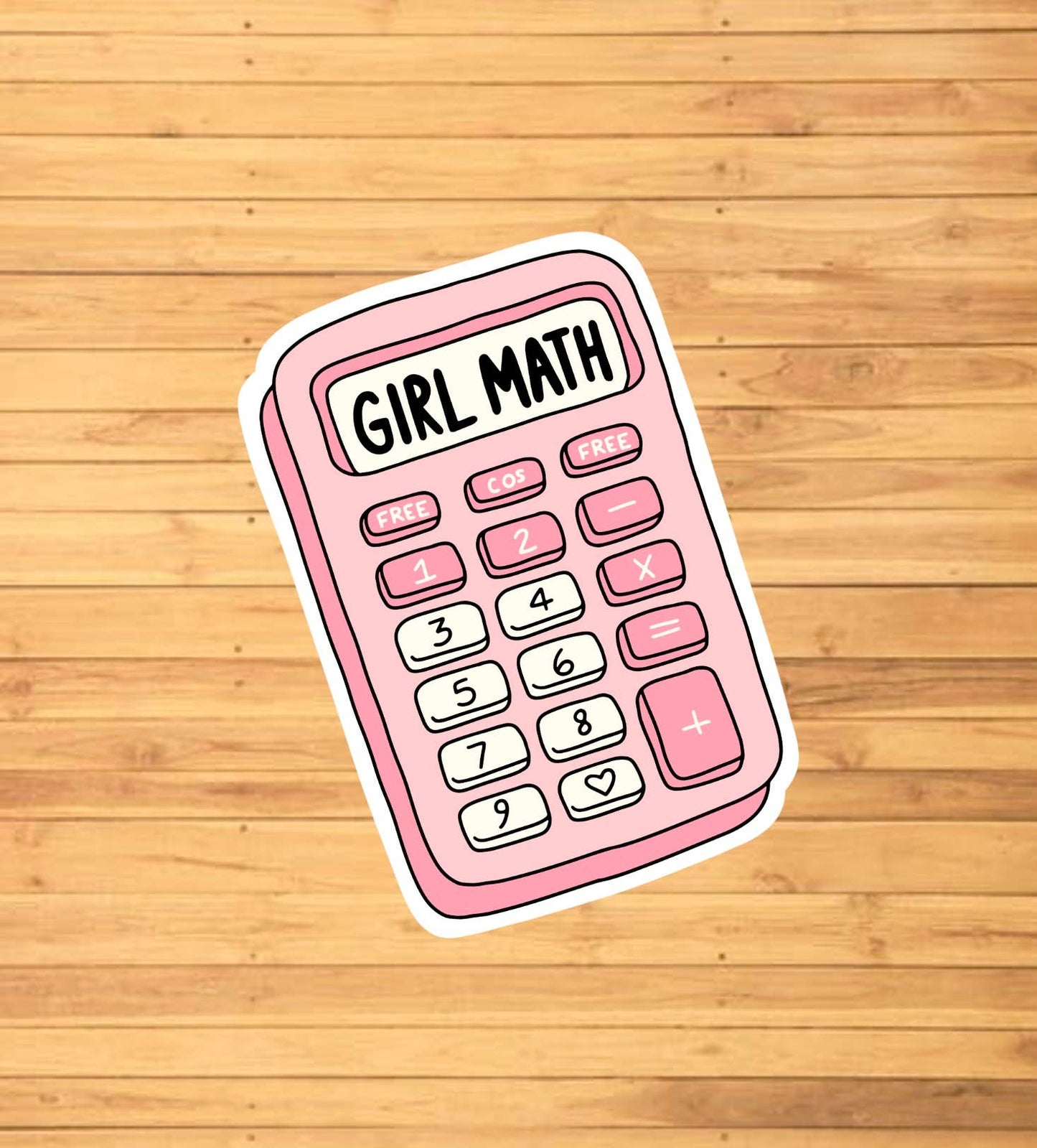 Girl Math Sticker - Storm and Sky Shoppe