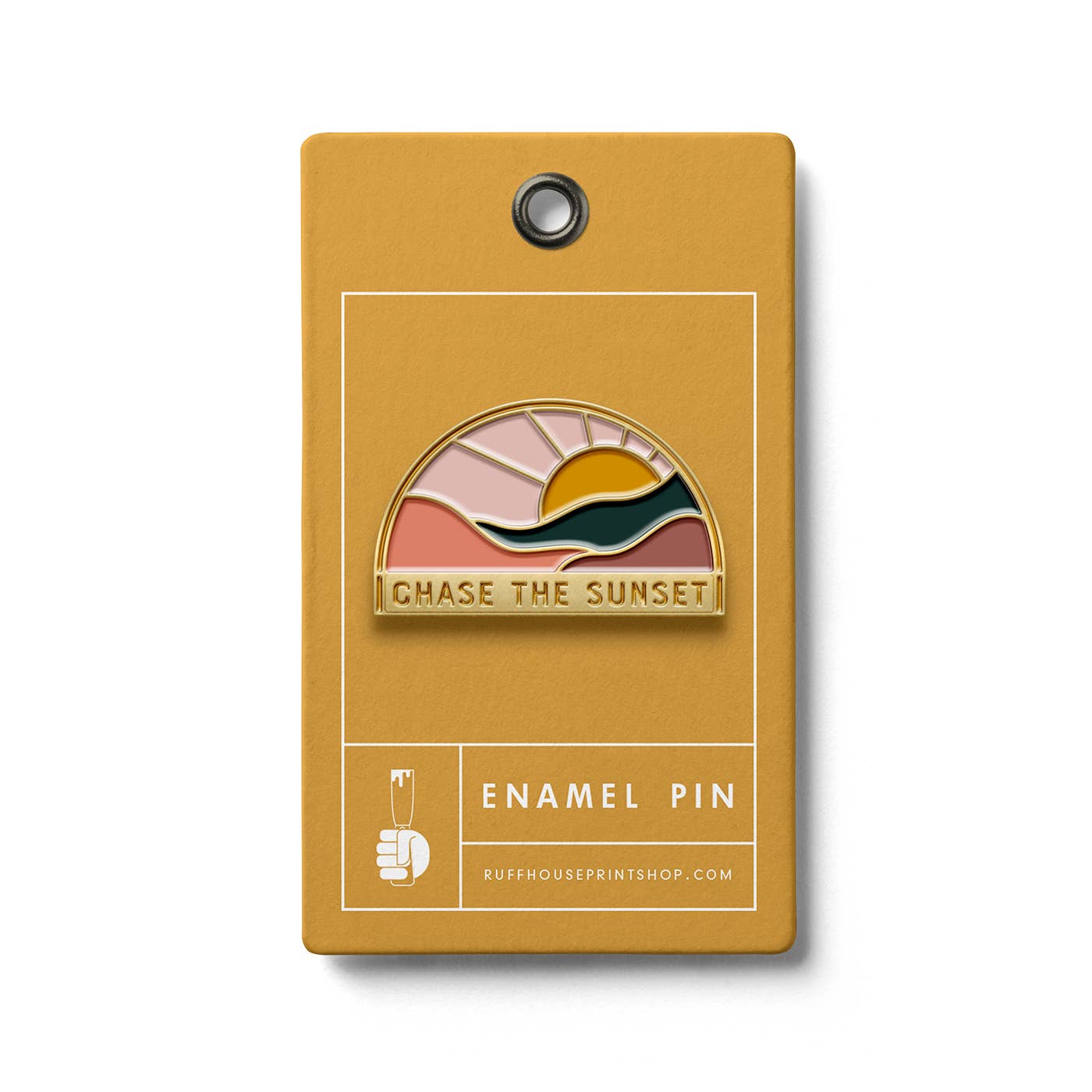 Chase The Sunset Enamel Pin - Storm and Sky Shoppe