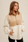 Quilted Sherpa Pullover
