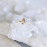 Zircon Teardrop Ring