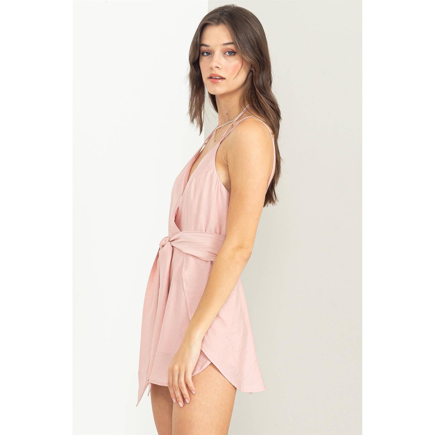 Tie-front Halter Romper - Storm and Sky Shoppe