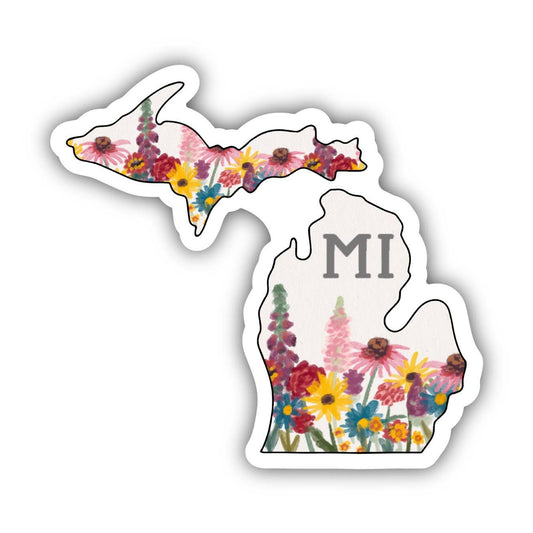 Michigan Painterly Pattern Sticker - Storm and Sky Shoppe