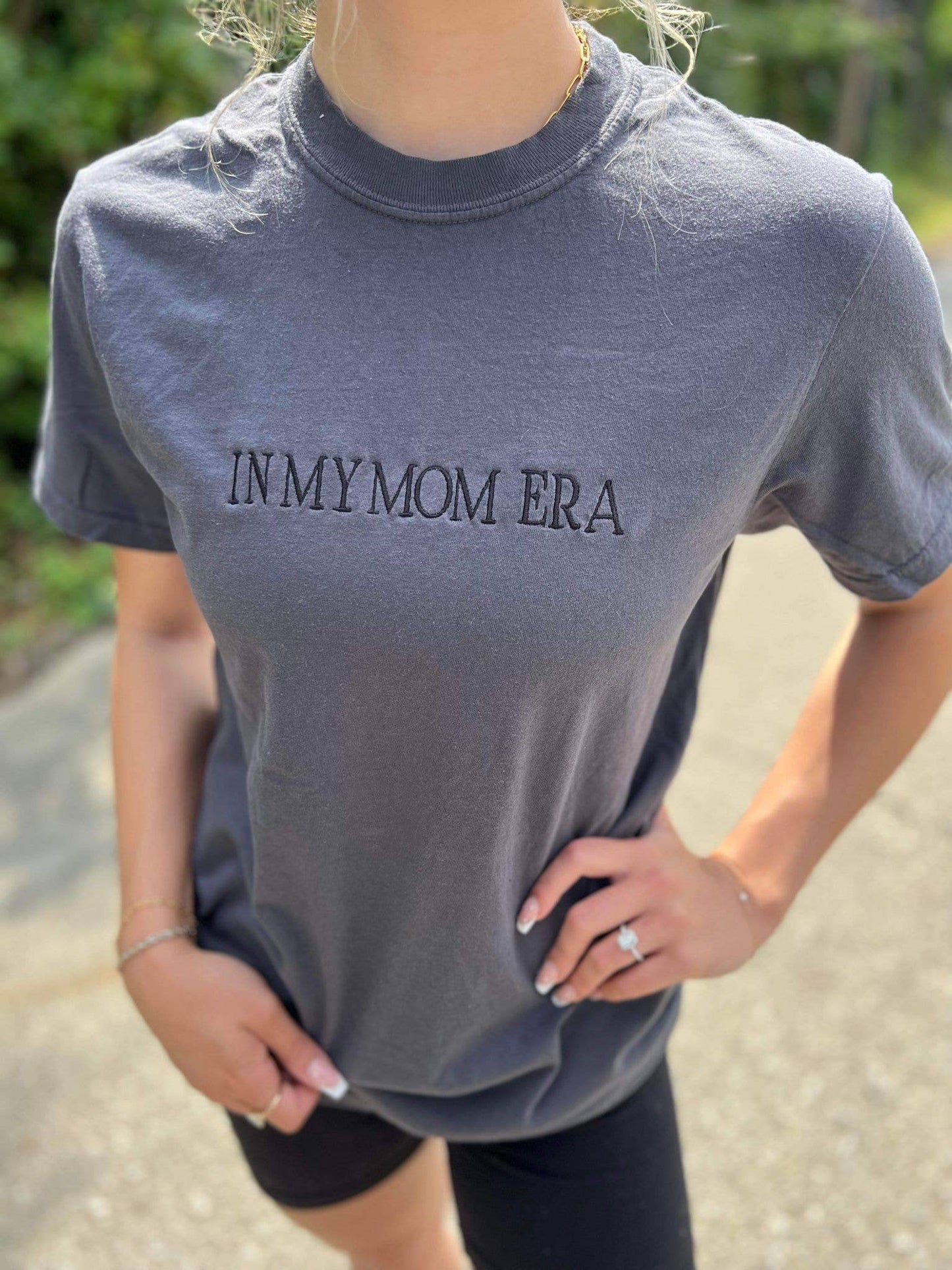 In My Mom Era Embroidered Tee: 2XL - Storm and Sky Shoppe