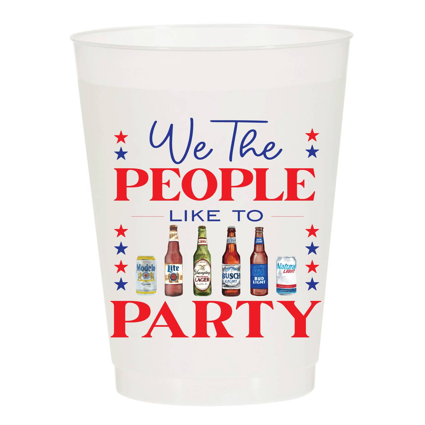 Reusable Party Cups - Pack of 6 - Storm and Sky Shoppe - Sip Hip Hooray