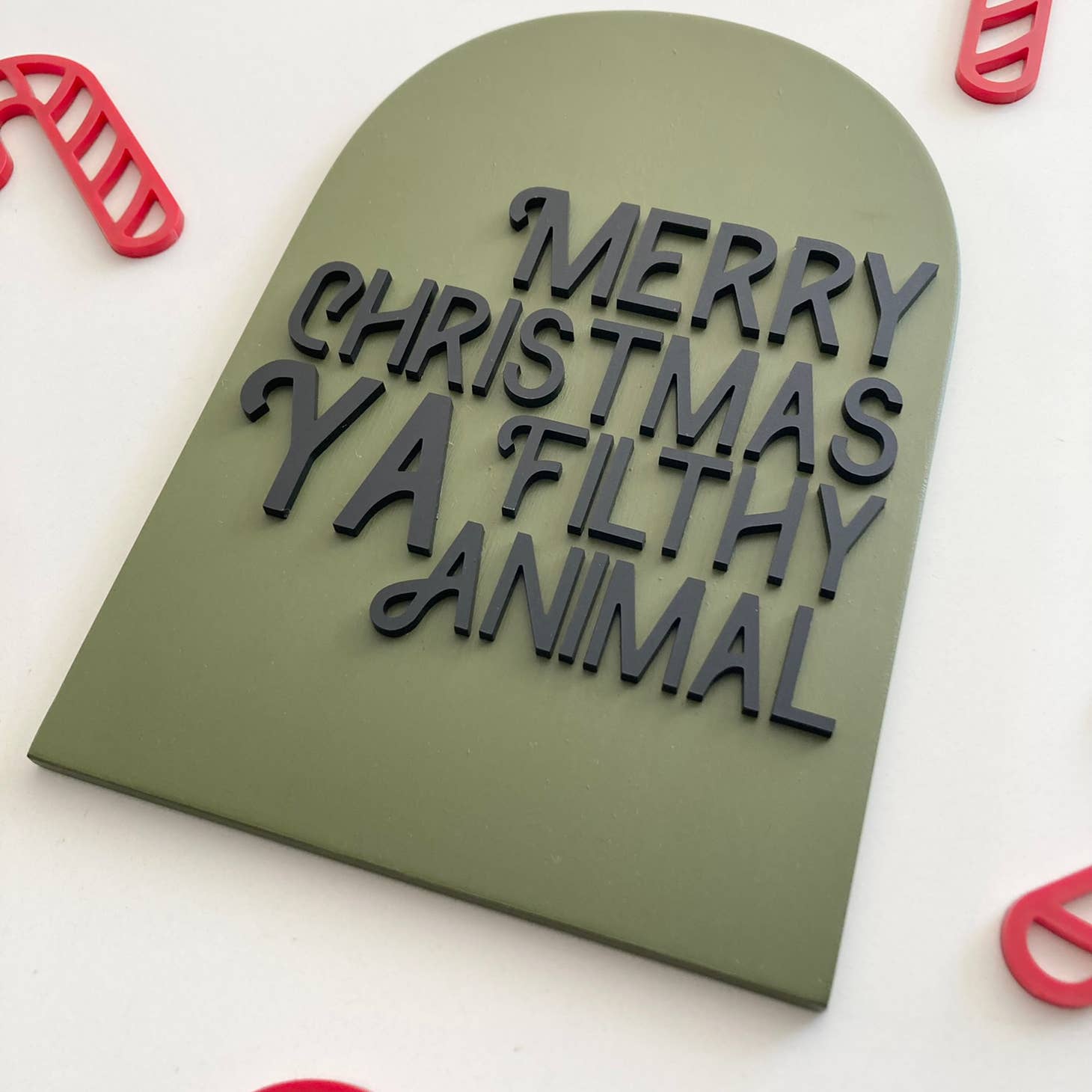 Merry Christmas Ya Filthy Animal Arch - Storm and Sky Shoppe - Cope and Co Custom Signs