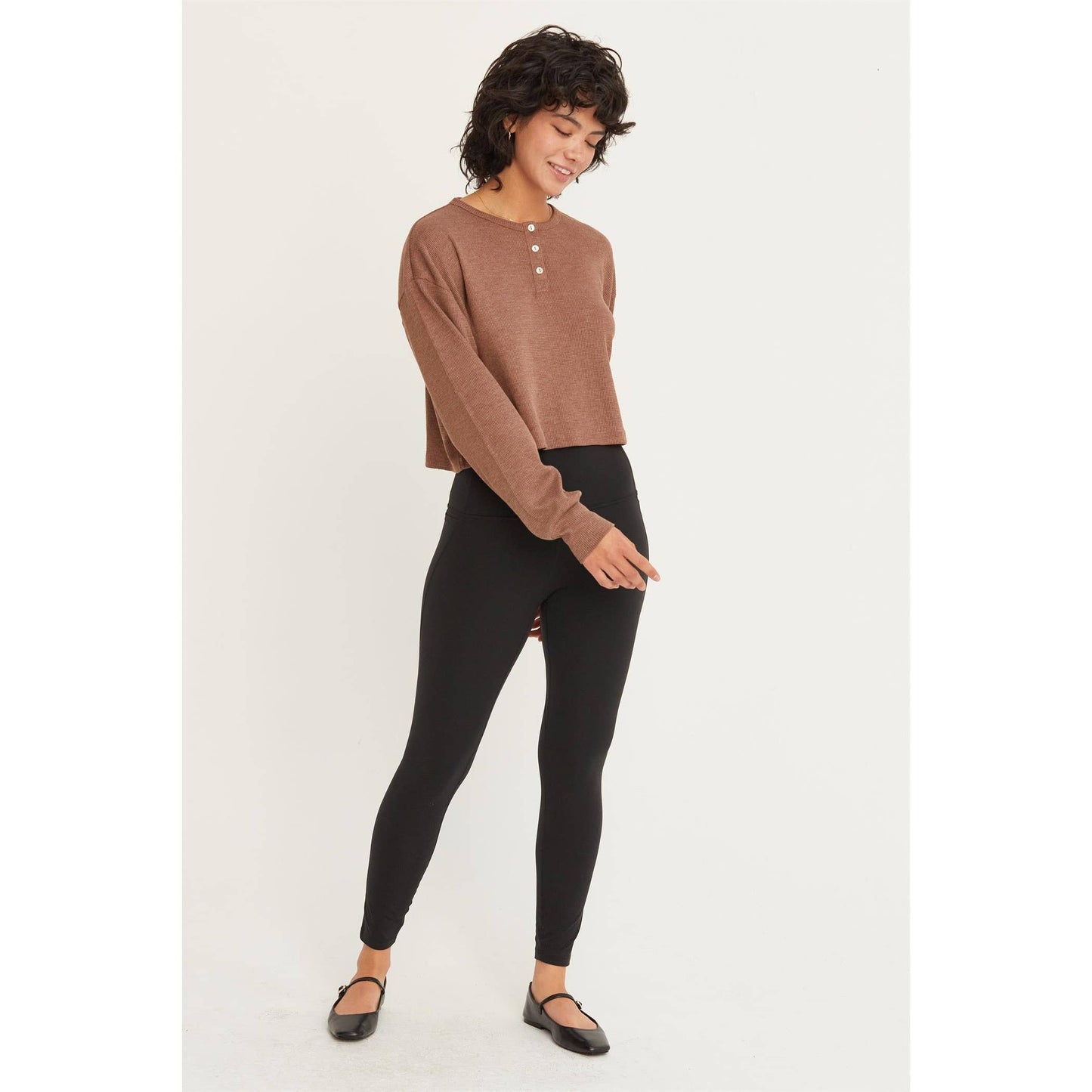 Henley Long Sleeve Top