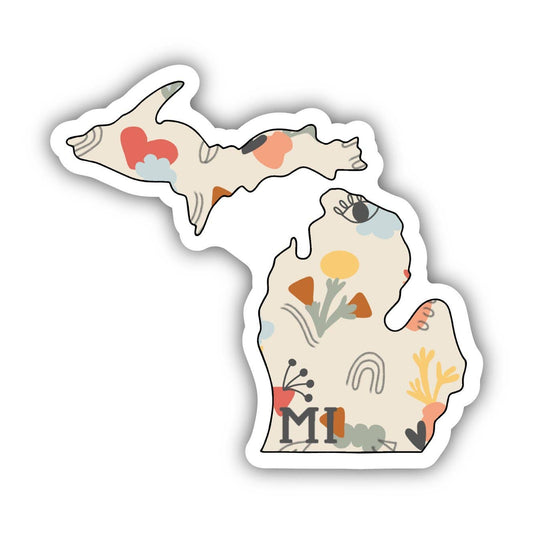 Michigan Abstract Pattern Sticker - Storm and Sky Shoppe