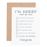 I’m Sorry Greeting Card