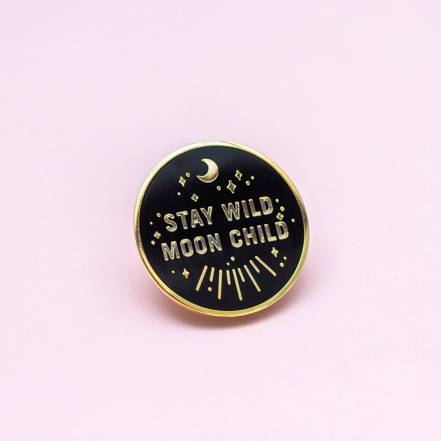 Stay Wild Moon Child Enamel Pin - Storm and Sky Shoppe