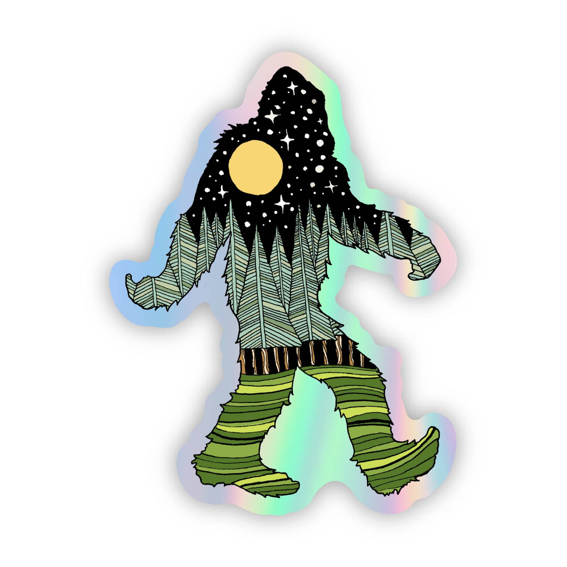Holographic Big Foot Wilderness Sticker - Storm and Sky Shoppe