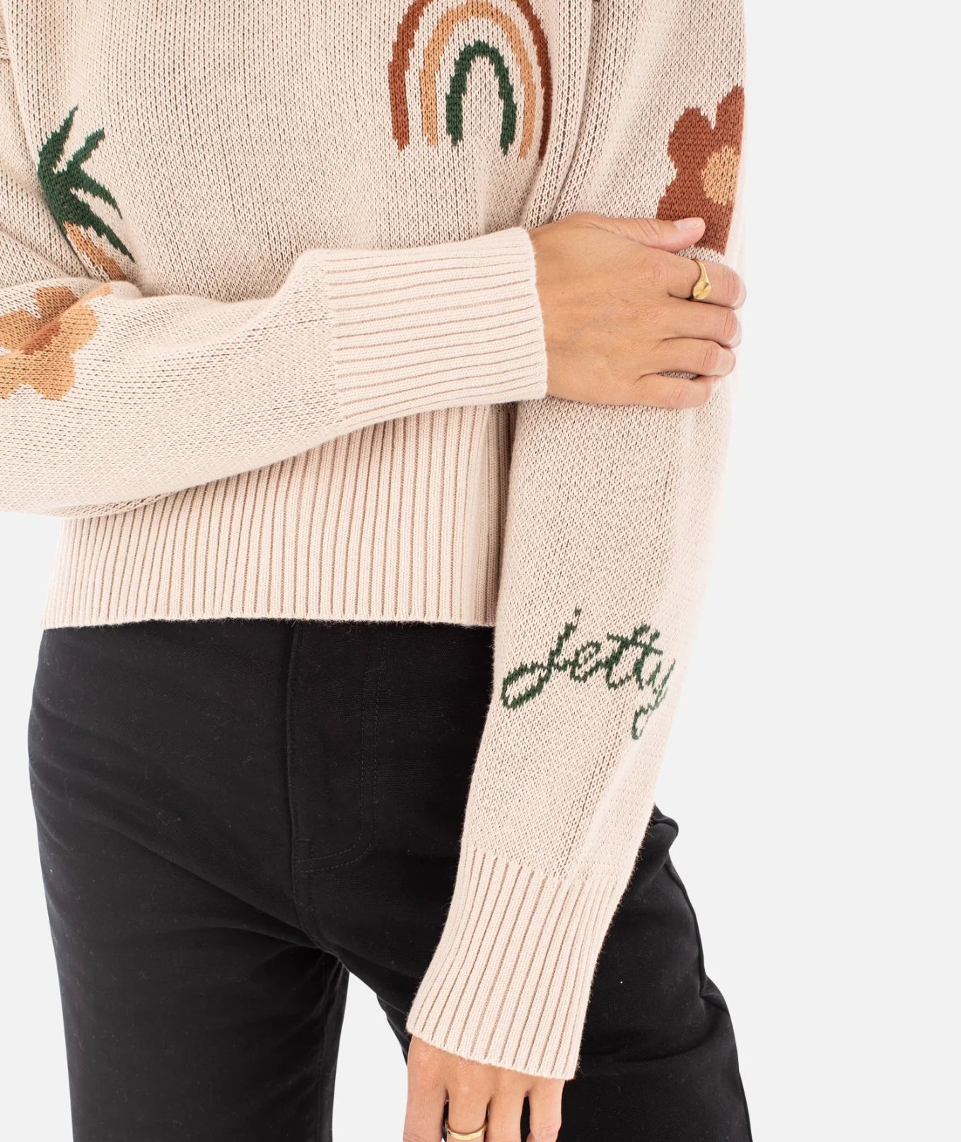 Crescent Jacquard Sweater - Storm and Sky Shoppe - Jetty