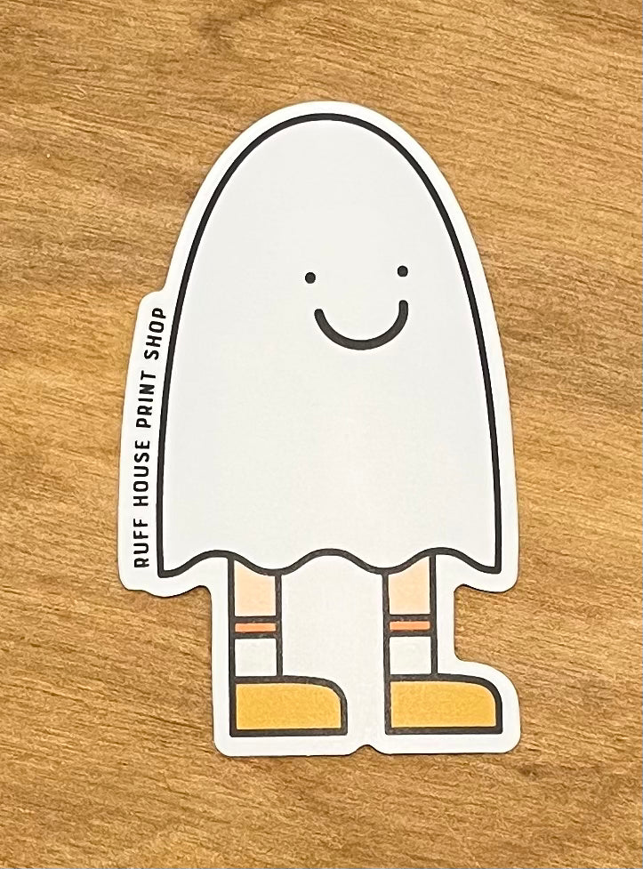 Ghost Sticker - Storm and Sky Shoppe - Ruff House Print Shop