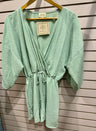 Surpliced Kimono Romper