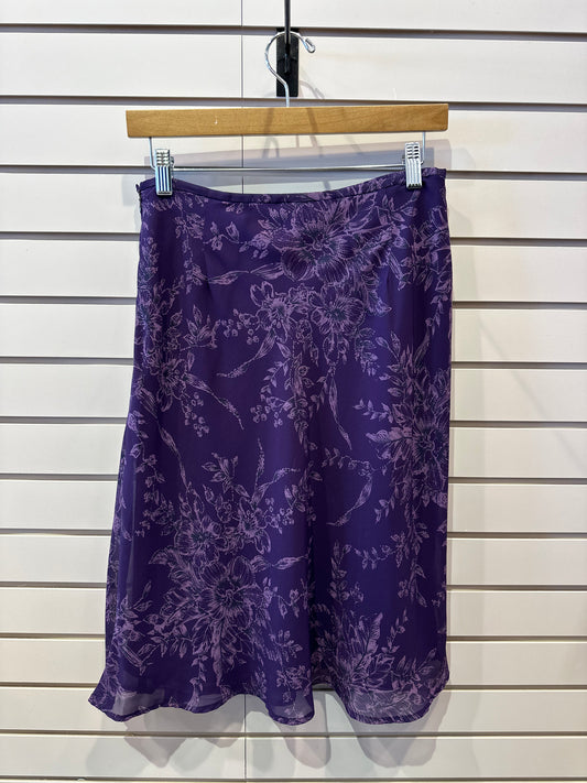 Vintage Purple Floral Skirt - Storm and Sky Shoppe