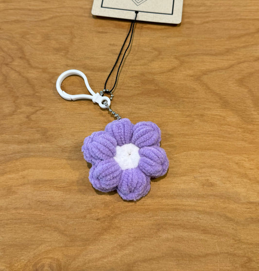 Crochet Flower Keychain - Storm and Sky Shoppe