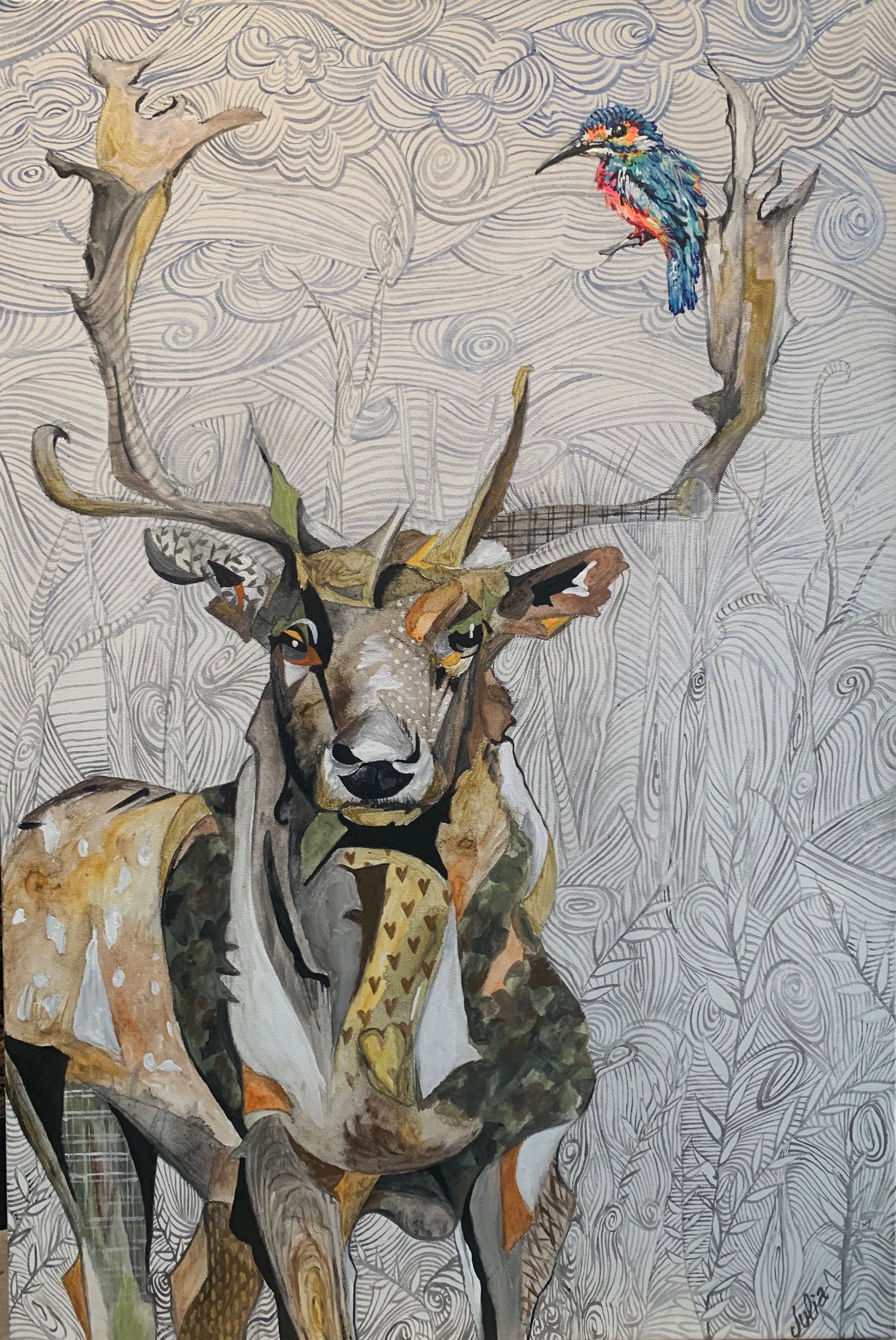 Hand-painted Deer - Storm and Sky Shoppe