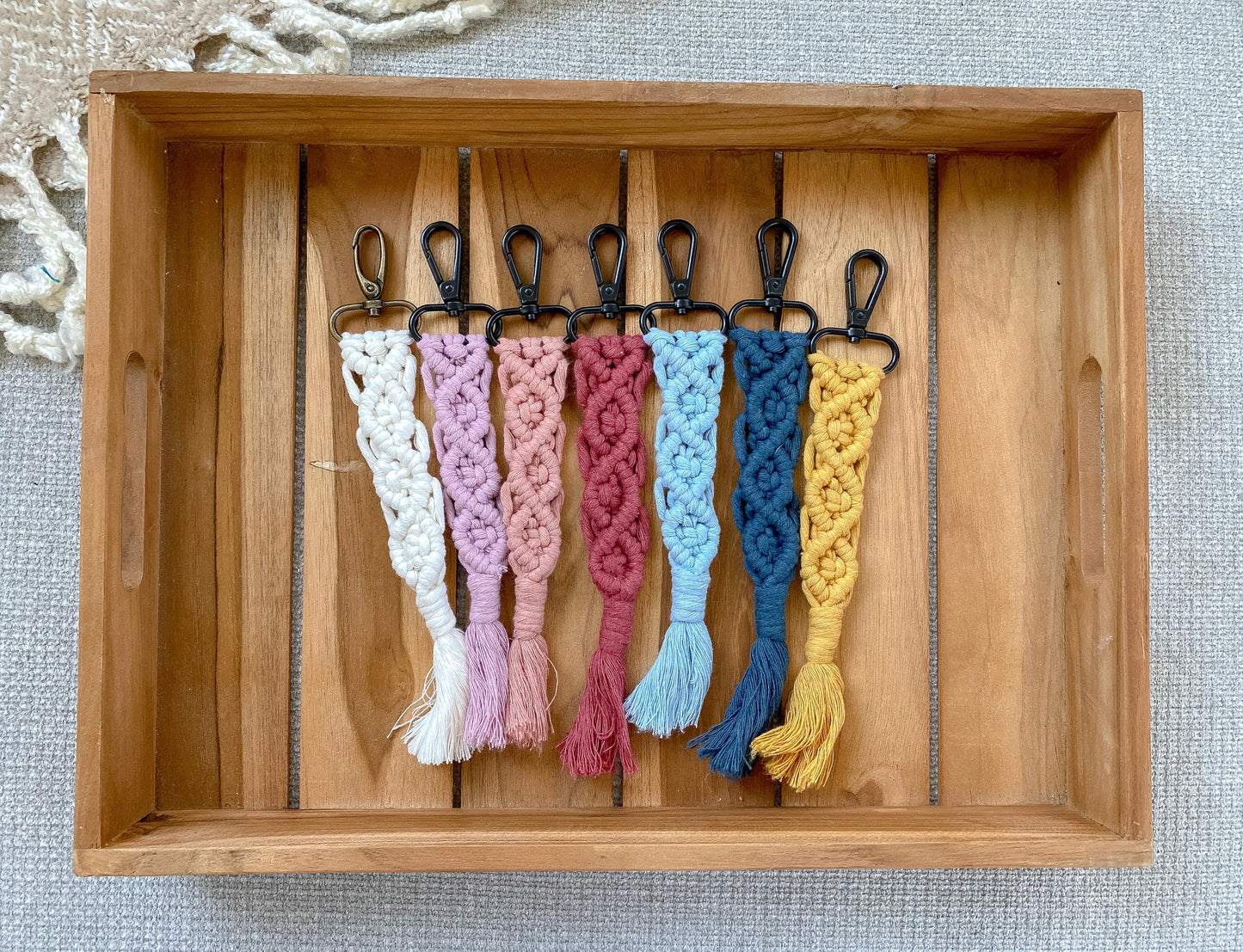 Macrame Keychain - Storm and Sky Shoppe - Wild Made Collective