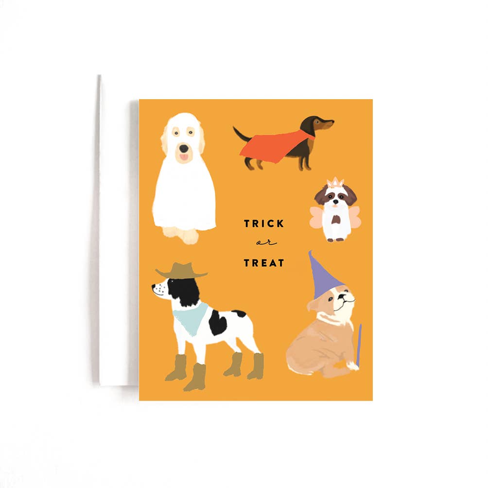 Trick or Treat Dog Card - Storm and Sky Shoppe - Joy Paper Co.