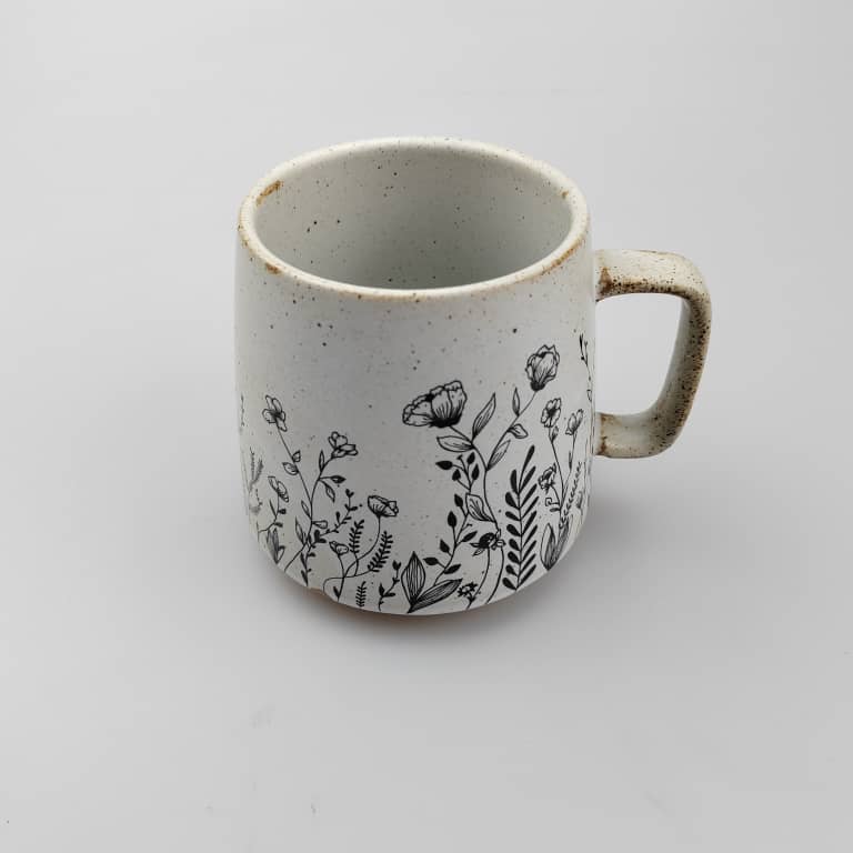 Flowers Stoneware Mug - Storm and Sky Shoppe - Artsy Em