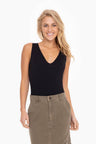 Scoop-Neck Sleeveless Bodysuit