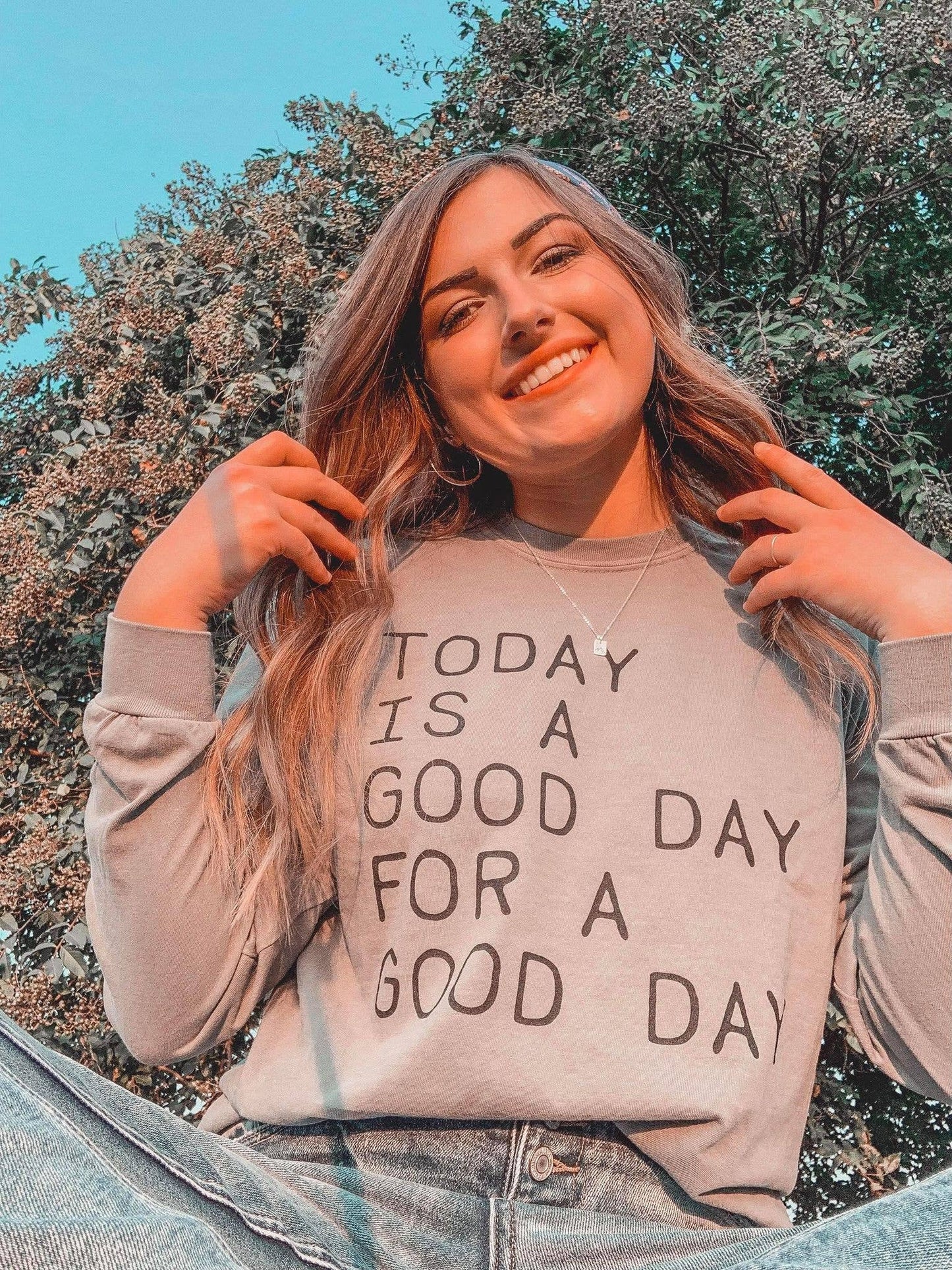 Today is a Good Day Comfort Colors Long Sleeve: 2X - Storm and Sky Shoppe