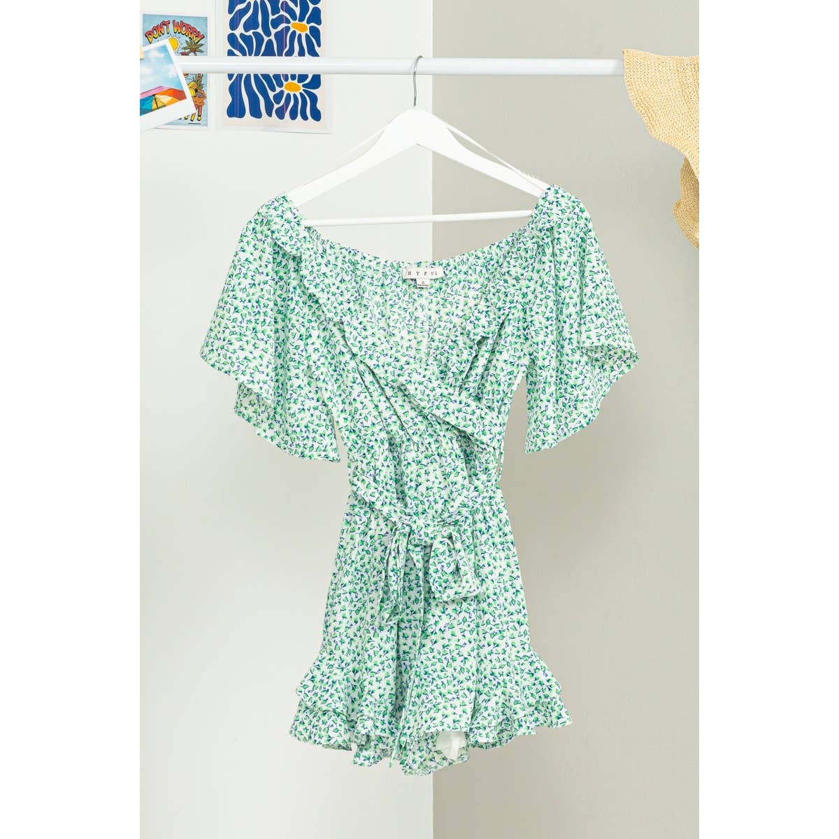 Floral Ruffled Romper - Storm and Sky Shoppe