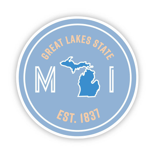 Great Lakes State Michigan Sticker - Storm and Sky Shoppe