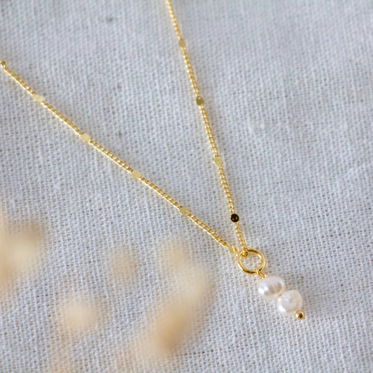 Mini Pearl Drop Necklace - Storm and Sky Shoppe