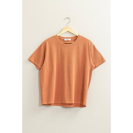 DZ24A876-SHORT SLEEVE T SHIRT: L / BAKED CLAY - Storm and Sky Shoppe