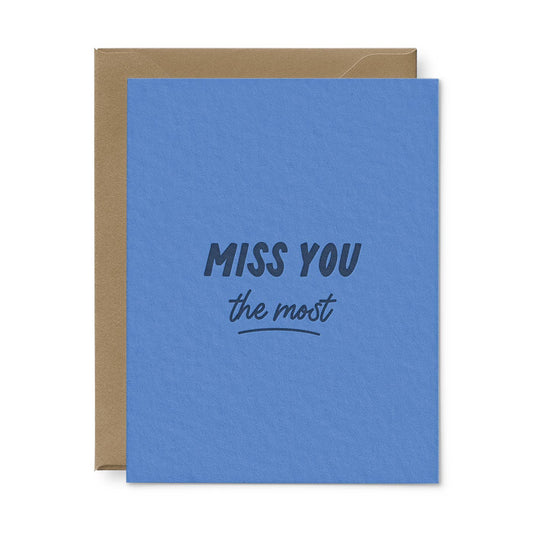 Miss You Card - Storm and Sky Shoppe