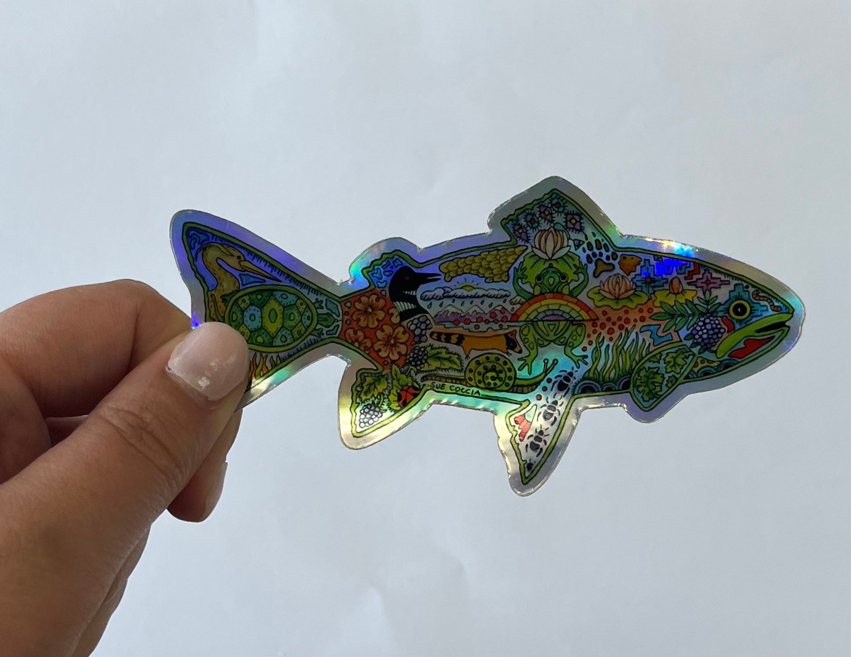 Trout Holographic Sticker - Storm and Sky Shoppe - EarthArt International
