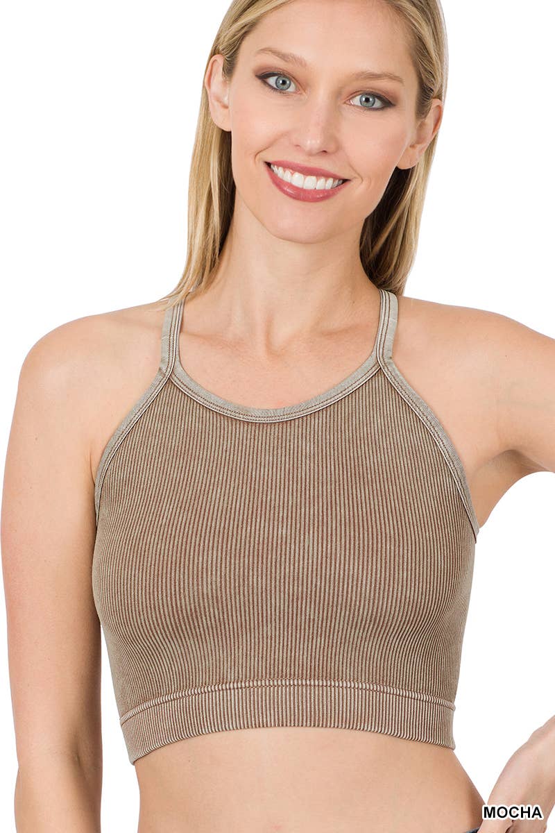Washed Ribbed Seamless Cami Top - Storm and Sky Shoppe