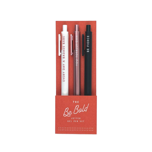 Be Bold Jotter Gel Pen: Set of 3 - Storm and Sky Shoppe
