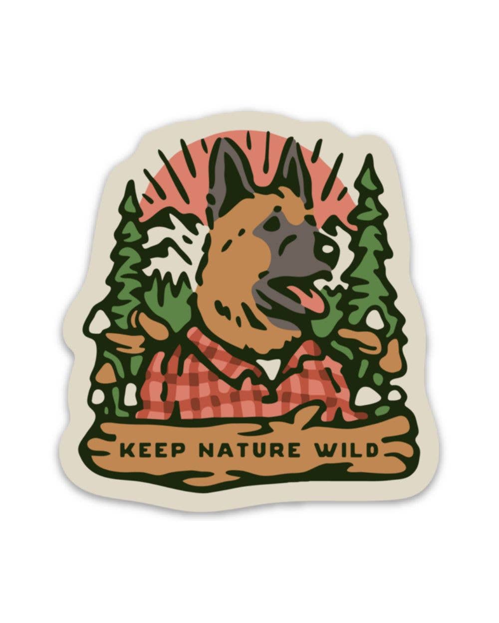 Woodland Woof | Sticker - Storm and Sky Shoppe - Keep Nature Wild