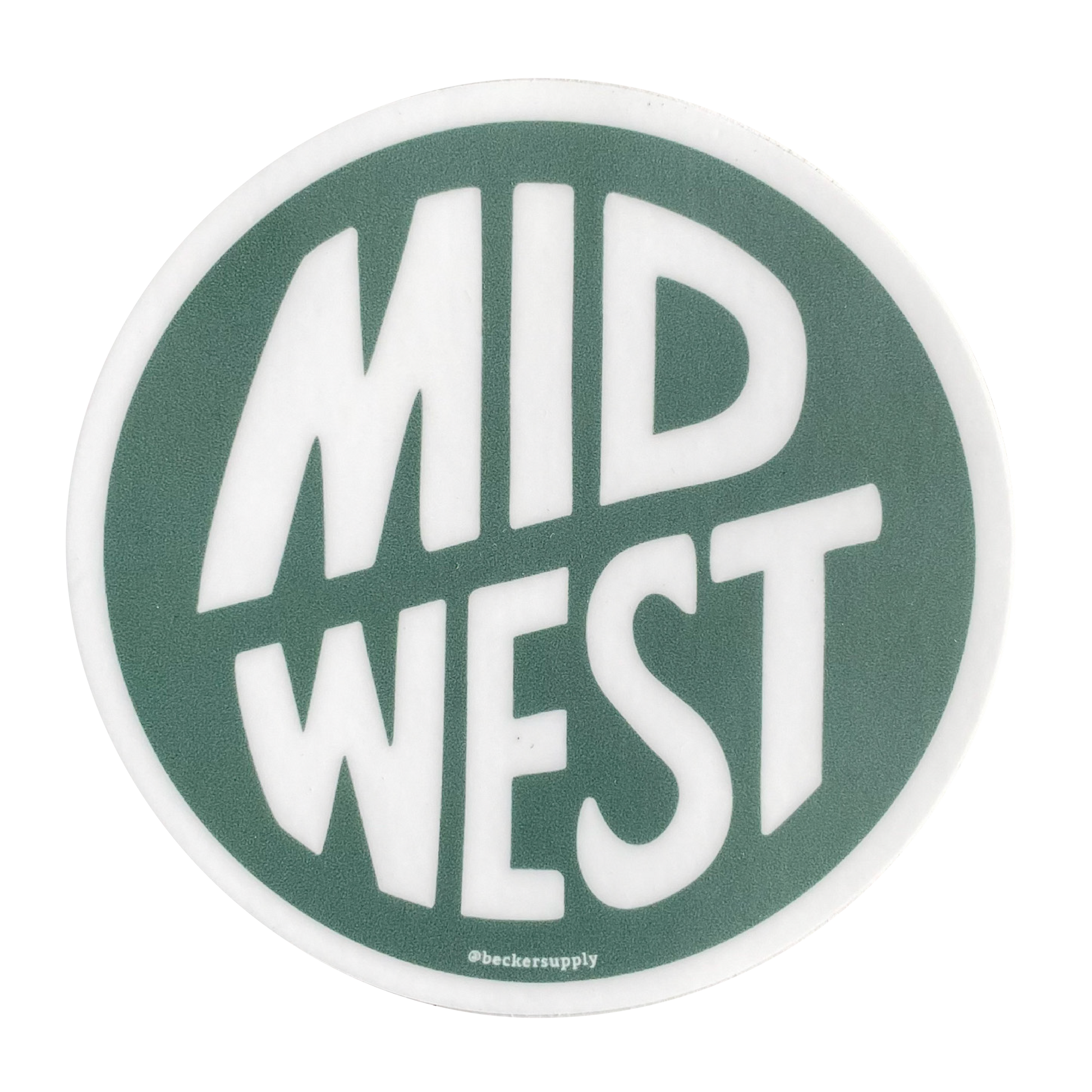 Midwest State Pride Sticker - Green - Storm and Sky Shoppe - Becker Supply Co