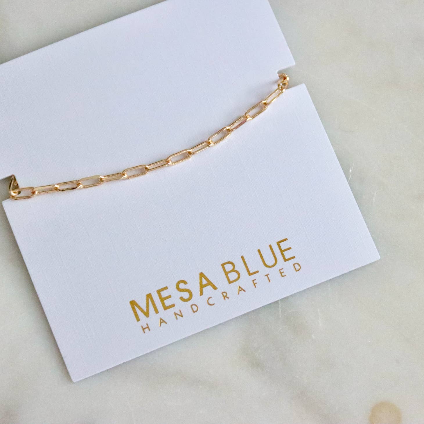 Small Paperclip Bracelet - Storm and Sky Shoppe - Mesa Blue