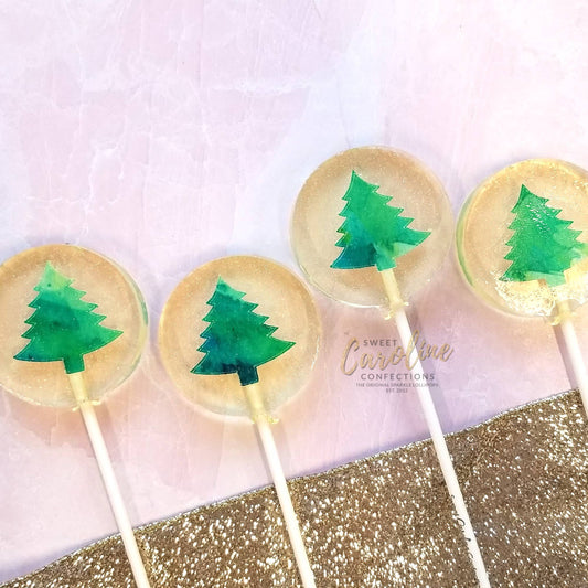 Christmas Tree Lollipops, Green Apple Flavor,  10/Case - Storm and Sky Shoppe
