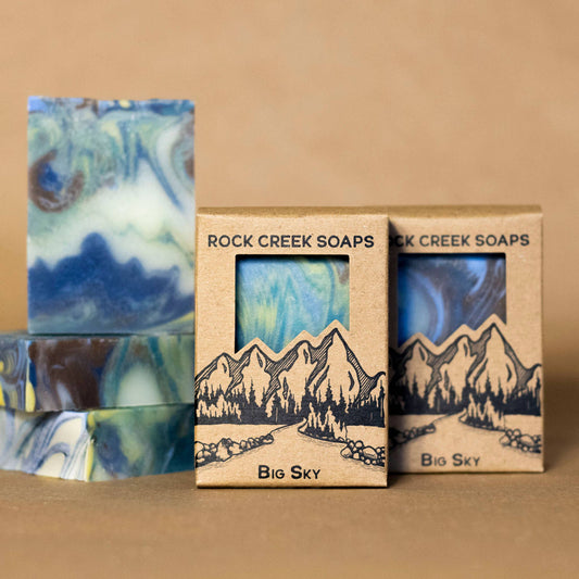 BIG SKY Vegan Bar Soap - Storm And Sky