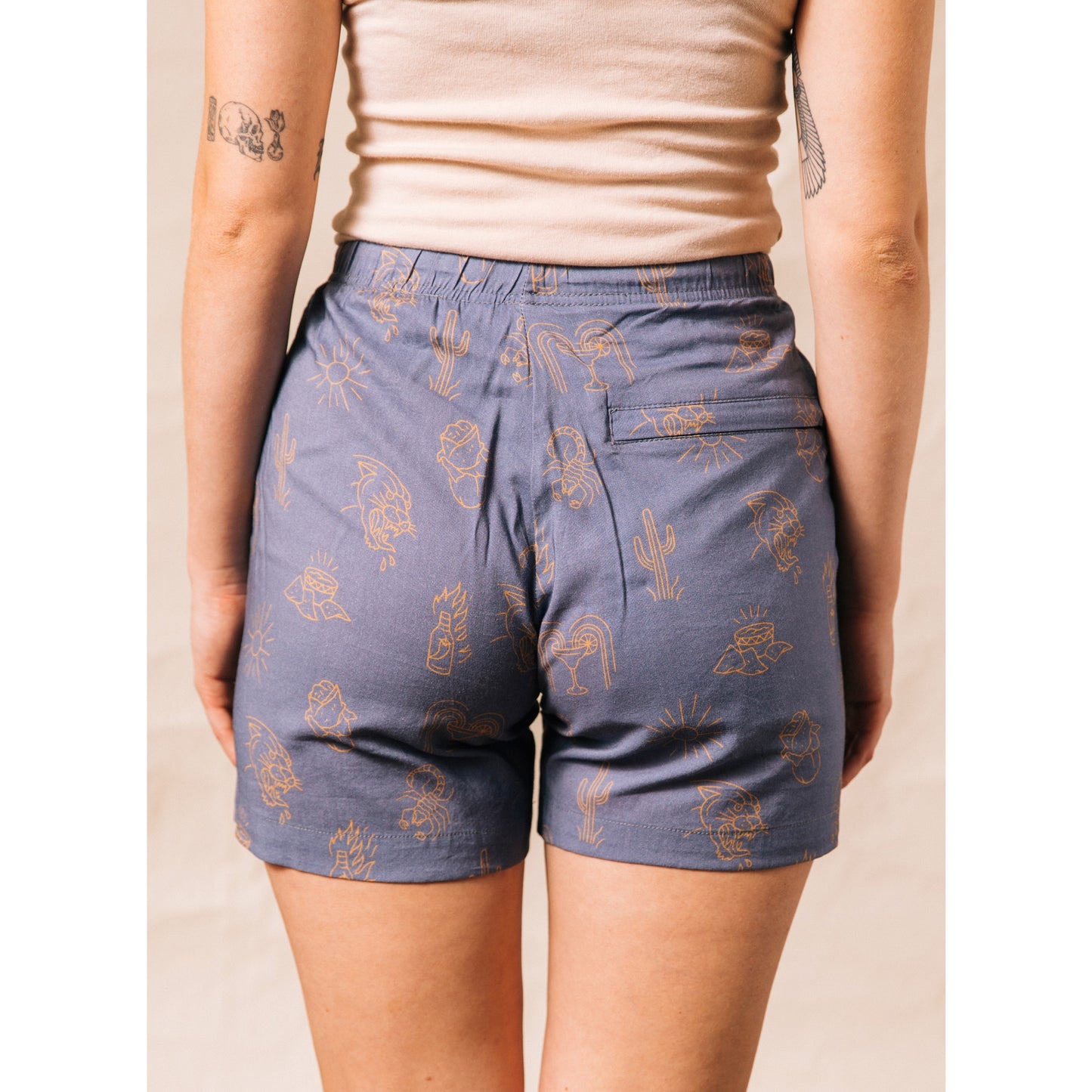 Adios Burritos Walk Shorts - Unisex - Storm And Sky