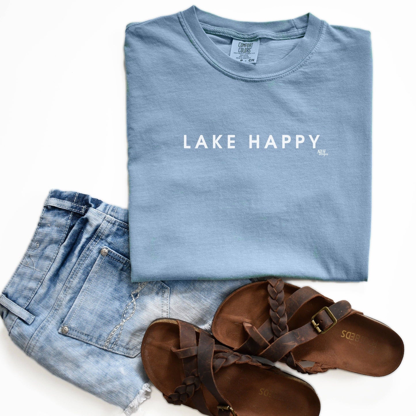 Lake Happy Comfort Colors Graphic Tee - Storm and Sky Shoppe - Never Lose Hope Designs