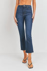 Dark Cropped Boot Jean