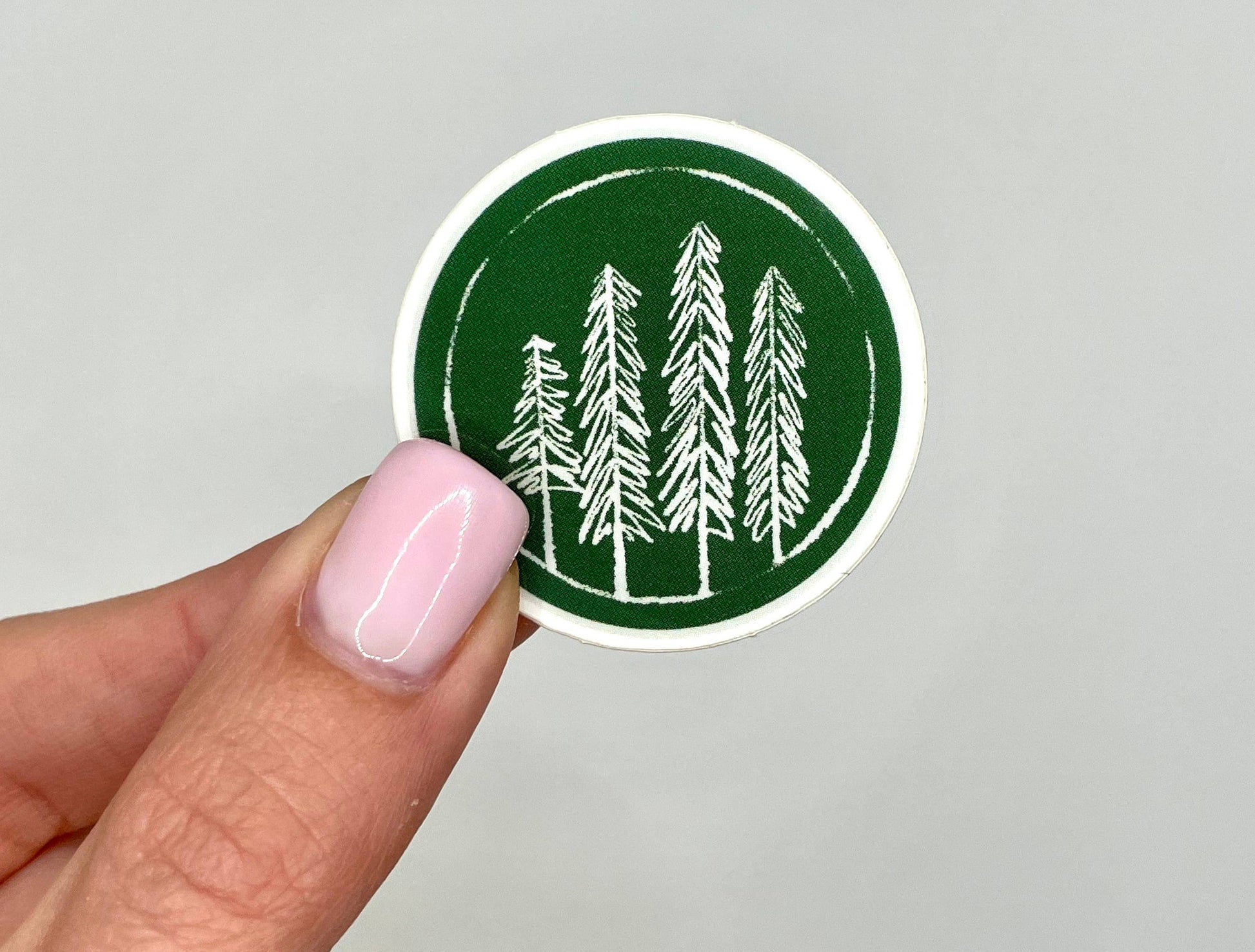 Mini Evergreen Tree Vinyl sticker - Group of pine trees - Storm And Sky