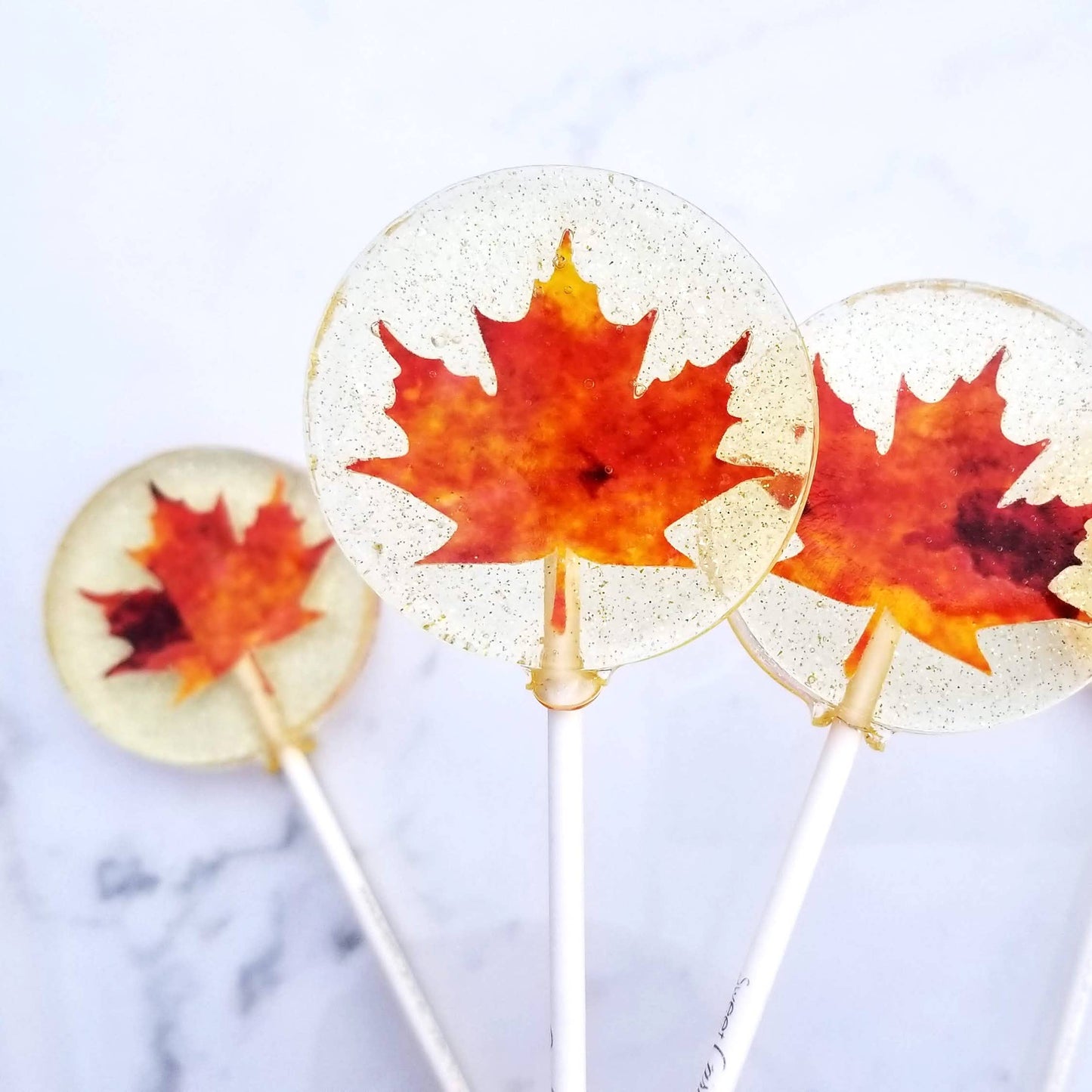 Fall Leaf Lollipops, Caramel Flavor, 10/Case - Storm and Sky Shoppe