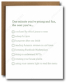 Young and Fun Birthday List Card